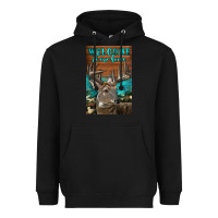 Black Western Buck Deer Garden Heavyweight Hoodie - LillyAllenDesigns