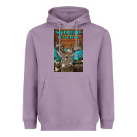 Lavender Western Buck Deer Garden Heavyweight Hoodie - LillyAllenDesigns