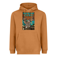 Meerkat Western Buck Deer Garden Heavyweight Hoodie - LillyAllenDesigns