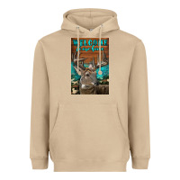 Mushroom Western Buck Deer Garden Heavyweight Hoodie - LillyAllenDesigns