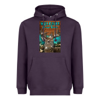 Plum Western Buck Deer Garden Heavyweight Hoodie - LillyAllenDesigns