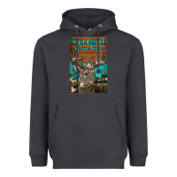Smoke Western Buck Deer Garden Heavyweight Hoodie - LillyAllenDesigns