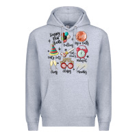 Heather Grey happy new year Premium Hoodie - MaliasSmallBusiness