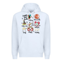 White happy new year Premium Hoodie - MaliasSmallBusiness