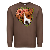 Chestnut jack russel floral Premium Sweatshirt - Jasminsmagicworld