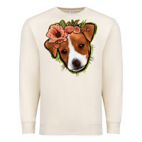 Sandshell jack russel floral Premium Sweatshirt - Jasminsmagicworld