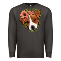 Smoke jack russel floral Premium Sweatshirt - Jasminsmagicworld