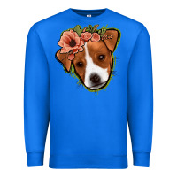 True Royal jack russel floral Premium Sweatshirt - Jasminsmagicworld