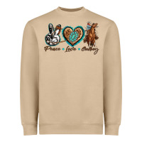 Peace Love Cowboy Heavyweight Sweatshirt | Teevron