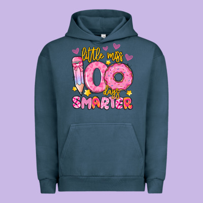 Little Miss 100 Days Smarter Urban Hoodie Designed By Artiststas