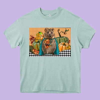 Fall Quokka Heavy Core Tee Designed By Lillyallendesigns