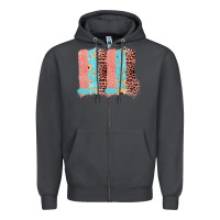 Smoke Sunflower Leopard Jute Pattern Brushstrokes Zipper Hoodie - Bettercallsaul