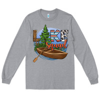 Heather Grey lake squad Long Sleeve Tee - HRA Design Shop