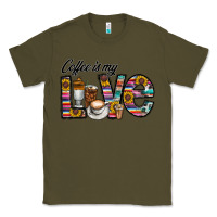 Army Green coffee İs mt love Classic Tee - CowhideDigitalArt