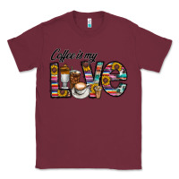 Burgundy coffee İs mt love Classic Tee - CowhideDigitalArt