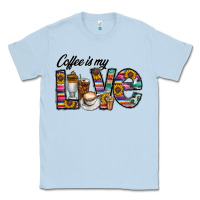 Dusty Blue coffee İs mt love Classic Tee - CowhideDigitalArt