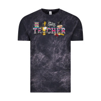 Cloud Black race with teacher Vintage Tee - texasbilliewilder