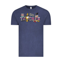 Vintage Denim race with teacher Vintage Tee - texasbilliewilder