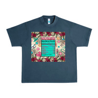 Midnight Navy nurse nutrition facts Urban Heavy Tee - Zillion Design Studio