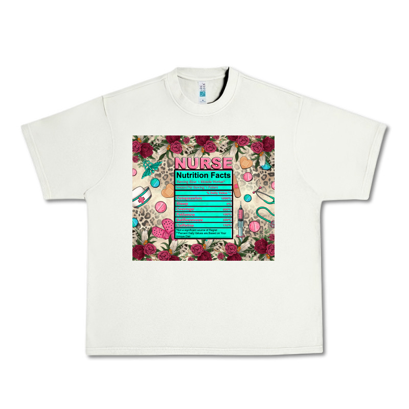 Nurse Nutrition Facts Urban Heavy Tee by Zillion Design Studio | Teevron