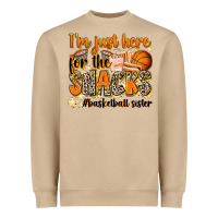 Mushroom im just here for the snacks basketball sister Heavyweight Sweatshirt - Zillion Design Studio