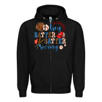 Black hey batter batter swing Zipper Hoodie - AdoDesignShop