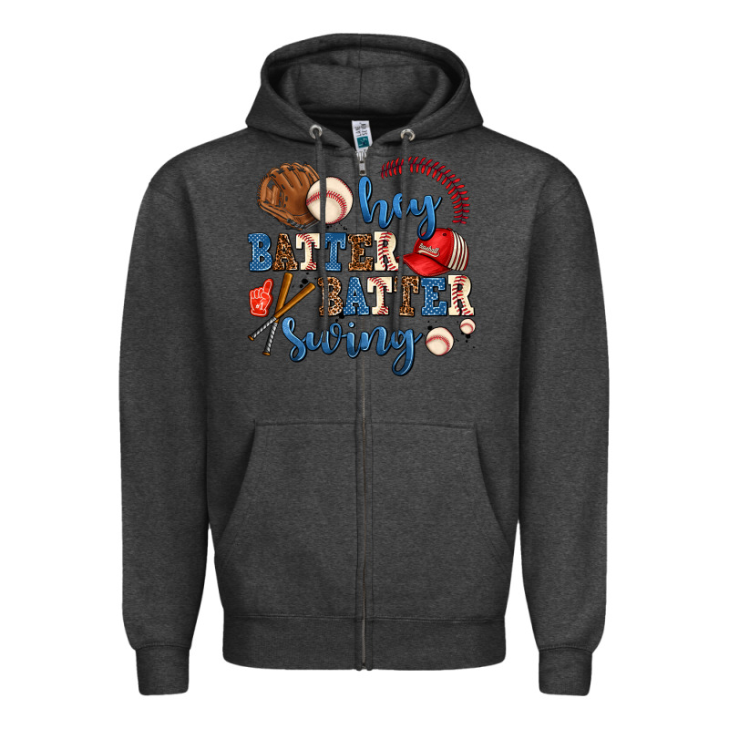 Hey Batter Batter Swing Zipper Hoodie by AdoDesignShop | Teevron