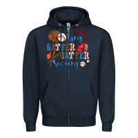 Navy hey batter batter swing Zipper Hoodie - AdoDesignShop