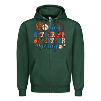 Sports Green hey batter batter swing Zipper Hoodie - AdoDesignShop