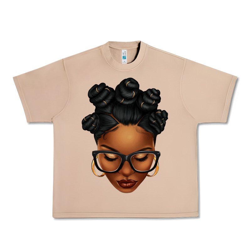 Afro Woman With Bantu Knots Urban Heavy Tee by texasbilliewilder | Teevron