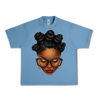 Pebble Blue afro woman with bantu knots Urban Heavy Tee - texasbilliewilder