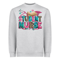 Heather Grey student nurse Heavyweight Sweatshirt - Zillion Design Studio