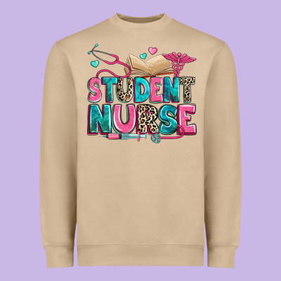 Student Nurse Heavyweight Sweatshirt Designed By Zillion Design Studio