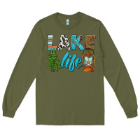 Army Green lake life Long Sleeve Tee - HRA Design Shop