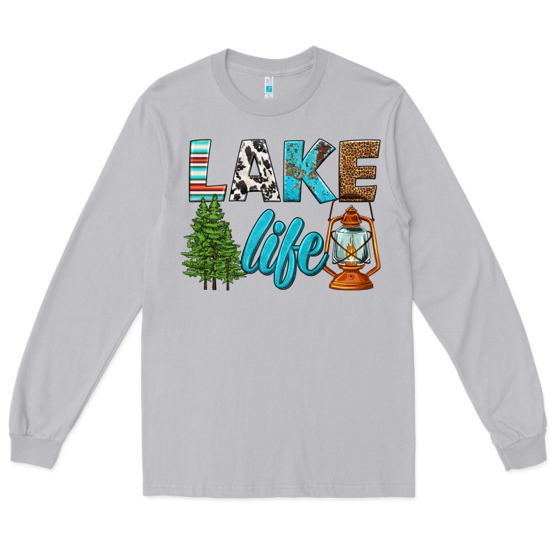 Lake Life Long Sleeve Tee by HRA Design Shop | Teevron