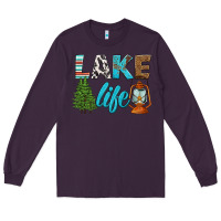 Plum lake life Long Sleeve Tee - HRA Design Shop