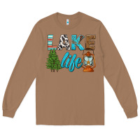Toasted Coconut lake life Long Sleeve Tee - HRA Design Shop