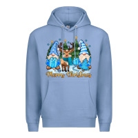 Colony Blue merry christmas gnome Premium Hoodie - MaliasSmallBusiness