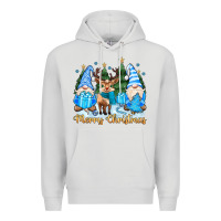Dove Grey merry christmas gnome Premium Hoodie - MaliasSmallBusiness