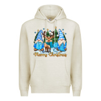 Oatmeal Heather merry christmas gnome Premium Hoodie - MaliasSmallBusiness