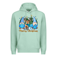 Seafoam merry christmas gnome Premium Hoodie - MaliasSmallBusiness