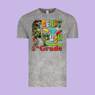 Ready To Crush Fifth Grade Vintage Tee Designed By Texasbilliewilder