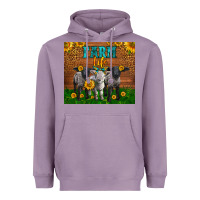 Lavender Western Baby Sheeps Farm Life Garden Heavyweight Hoodie - LillyAllenDesigns