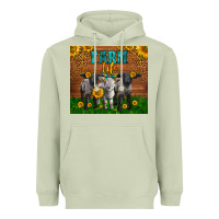 Matcha Western Baby Sheeps Farm Life Garden Heavyweight Hoodie - LillyAllenDesigns
