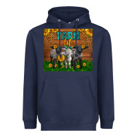 Navy Western Baby Sheeps Farm Life Garden Heavyweight Hoodie - LillyAllenDesigns