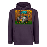 Plum Western Baby Sheeps Farm Life Garden Heavyweight Hoodie - LillyAllenDesigns
