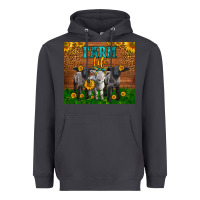 Smoke Western Baby Sheeps Farm Life Garden Heavyweight Hoodie - LillyAllenDesigns