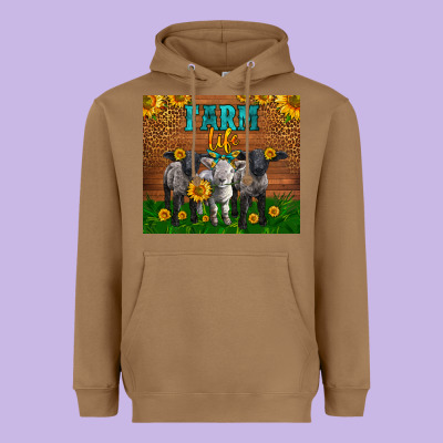 Western Baby Sheeps Farm Life Garden Heavyweight Hoodie Designed By Lillyallendesigns