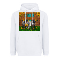 White Western Baby Sheeps Farm Life Garden Heavyweight Hoodie - LillyAllenDesigns