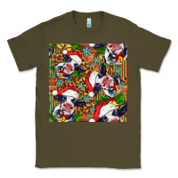 Army Green christmas leopard cow Classic Tee - FaDigitalArtStudio